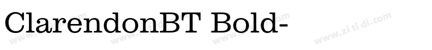 ClarendonBT Bold字体转换